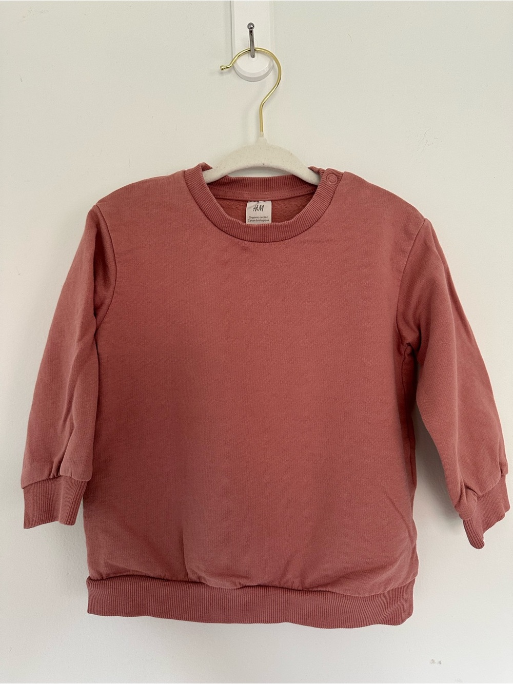 H&M Kids Rose Mauve Crewneck Sweatshirt - 12-18M
